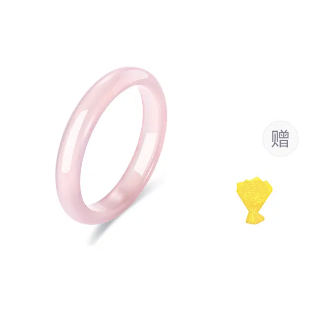 【臻选特级】 金六福吉祥 新中式国潮古色古香一步一响 旗袍汉服贵妃镯宫廷风 轻奢国风古典感水天一色冰透温婉气质#好运 玉髓 手镯 女款