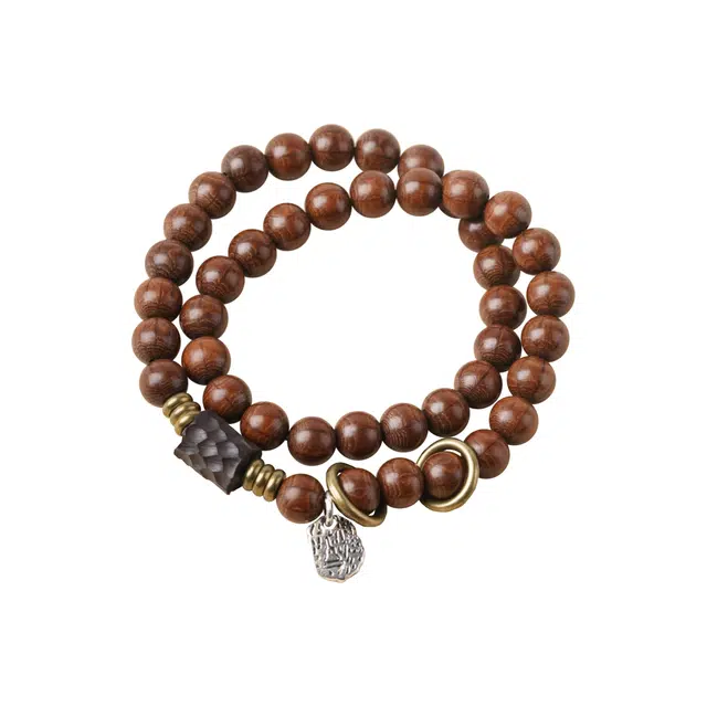 芳缘小傅 正宗文玩佛珠 简约时尚名贵高档小众 诸事顺利时来运转八方来财 好运 六道木 木作手串 男女同款情侣款