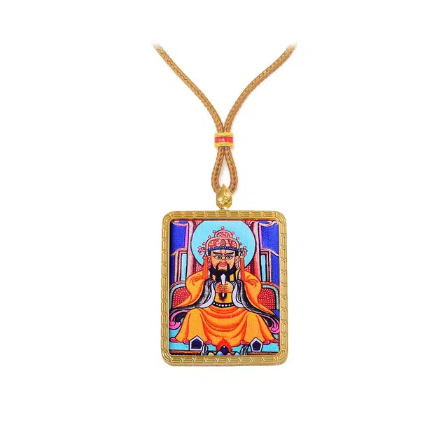 福星高照交旺运 玉临门 百年好合 佳偶天成甜蜜 单科好运金榜提名唐卡复古民族风手工绳好运 合金 项链 男女同款情侣款