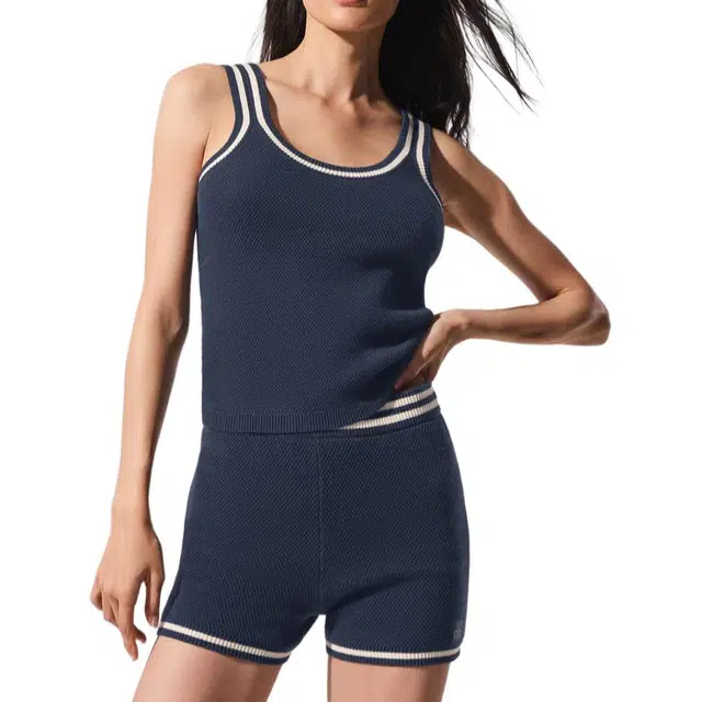 alo yoga Striped Slim Knit Tank