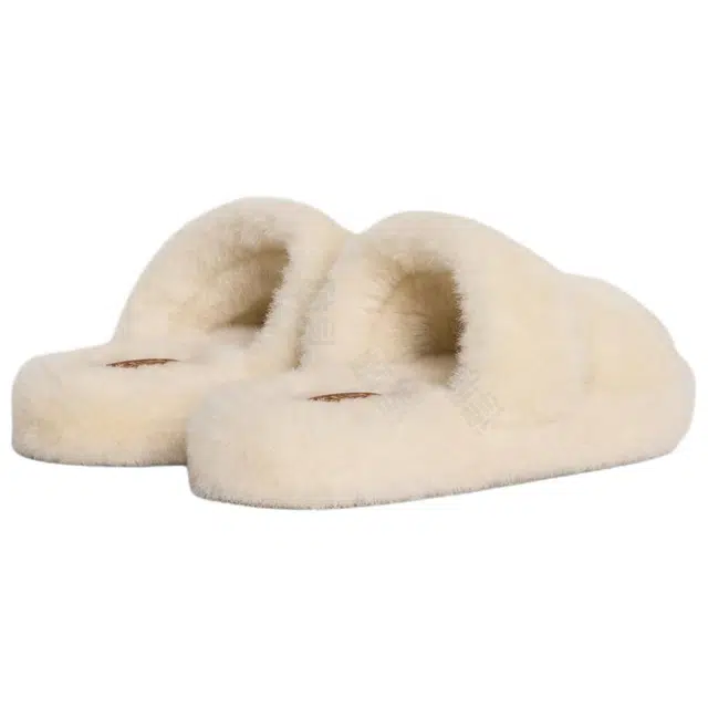 CELINE Fur Slides Triomphe