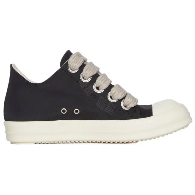 Rick Owens DRKSHDW Low Top Lace-Up Sneakers Black
