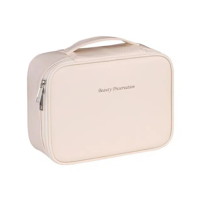 悦语实用包 便携收纳防尘 简约高级化妆包 女生美妆收纳随心拆分大容量高多功能化妆品收纳高颜值美妆收纳盒