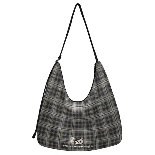 奥松 潮流上班通勤百搭 绒面科技布 单肩包 女款 灰色