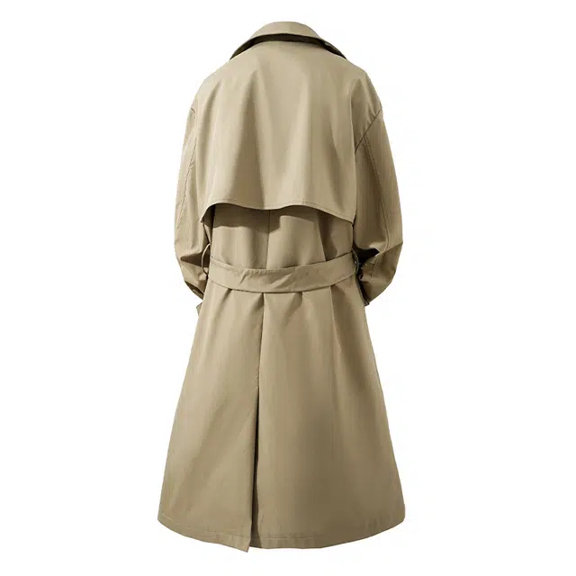 艾梵斯贝 美式复古经典简约设计款高品质高级感无性别日常休闲百搭行政商务气质长款风衣 男女同款