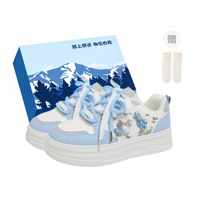 小鹿米利 小众设计可爱休闲百搭 校园甜美 时尚潮流 包裹性 低帮 板鞋 女款