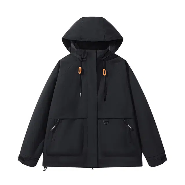 太子龍 工装连帽美式潮流宽松百搭青少年休闲防水春秋夹克外套 男女同款