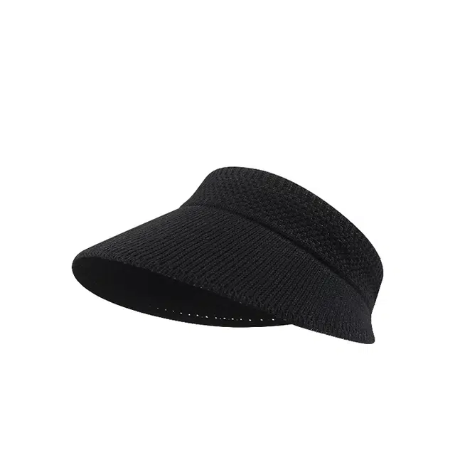 雅鹿优选 夏日度假户外出游高街休闲空顶可扎马尾编织太阳帽 腈纶 防晒帽 男女同款情侣款