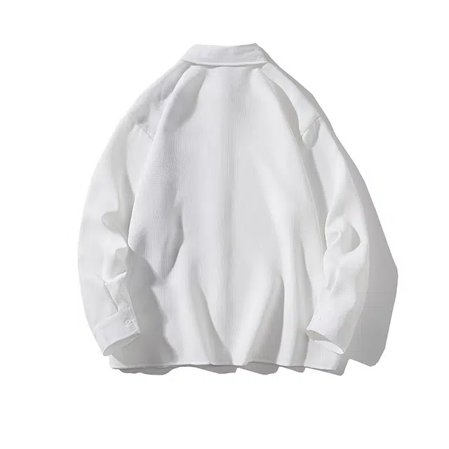 艾梵斯贝 美式复古潮流中古花卉印花拼接小众设计感无性别潮酷高级感日常通勤百搭宽松休闲商务长袖衬衫 男女同款