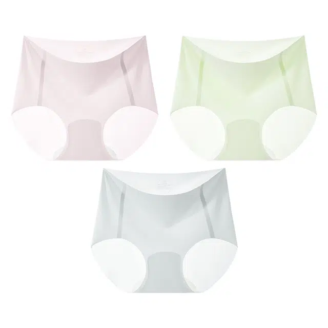 二三二三 隐形无痕收腹防夹臀冰丝透气亲肤舒适不闷汗三角内裤 女款