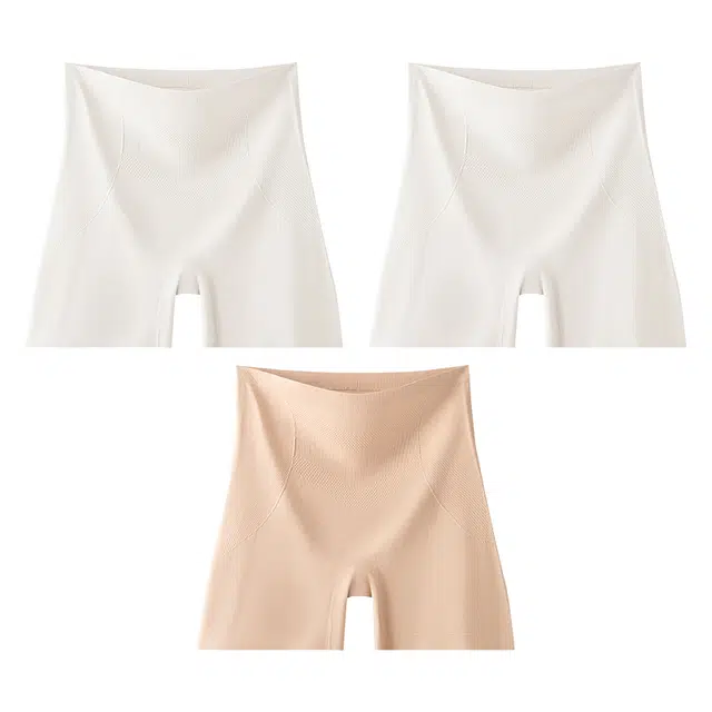 二三二三 纯色隐形无痕舒适亲肤柔软透气不闷汗平角内裤 女款