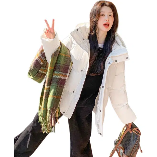 沐晓欣 宽松加厚韩版短款外套棉服 女款