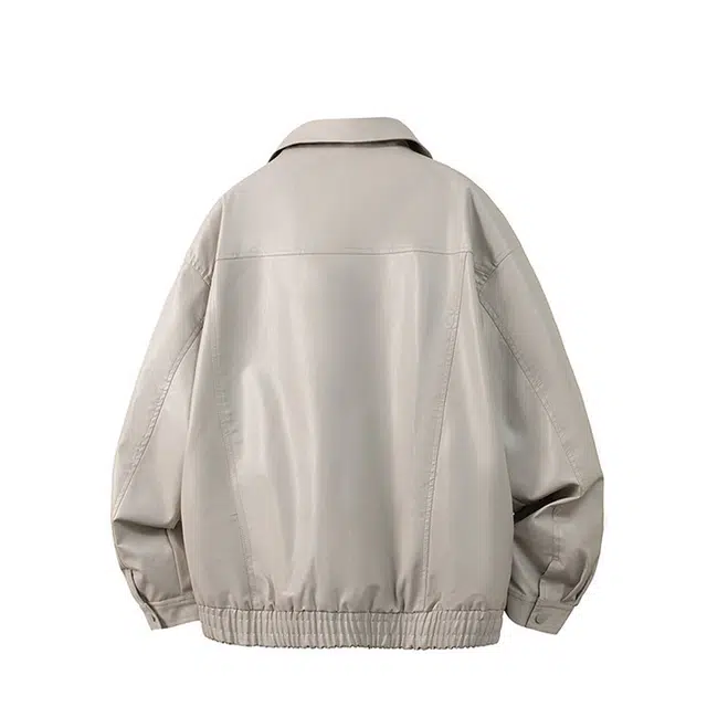佐菲利 潮流美式复古宽松百搭飞行皮衣 男女同款