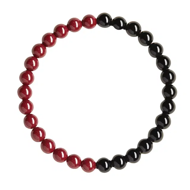 石在行 新中式纳福百搭气质精致高级氛围感好运天然 朱砂 手串 男女同款情侣款