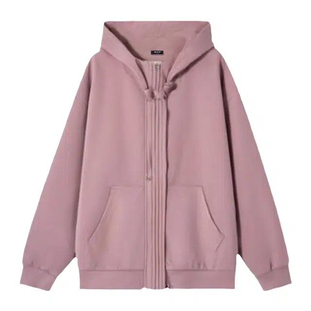 潞优野 设计感松弛百搭抽绳连帽休闲外套女短款上衣秋季款卫衣 女款