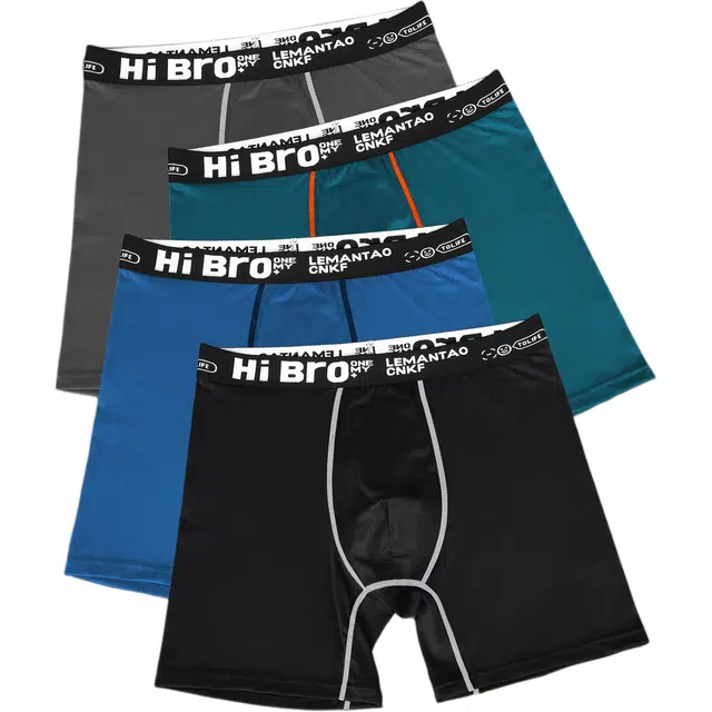 富贵鸟 简约时尚运动耐用透气抑菌舒适平角内裤 男款