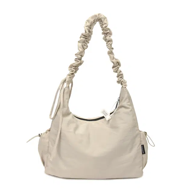 森马 韩版褶皱百搭慵懒百搭 尼龙 单肩包 常规 女款 多色