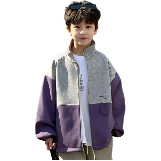 木木兔夹克 青春潮流时尚男大童外套 潮酷秋季百搭时髦洋气 宽松舒适街头风 男孩帅气个性 青少年