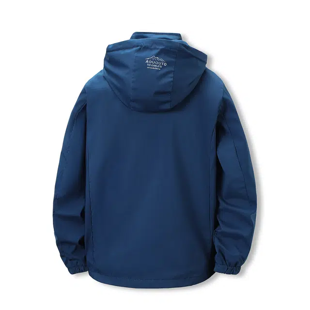 虫小绿 美式高街复古连帽时尚休闲轻薄透气户外运动防风学院风跑步健身宽松外套夹克 男女同款