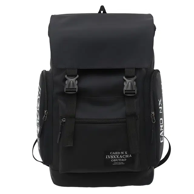 醇龙 运动旅行背包电脑包百搭 牛津布 双肩包 常规 男女同款情侣款 黑色/灰色