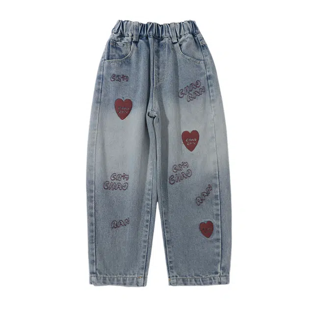 蓝彩何牛仔裤 洋气休闲百搭 儿童款