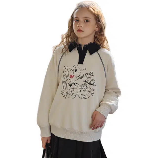 韩素伊卫衣 舒适百搭洋气亲肤 儿童款