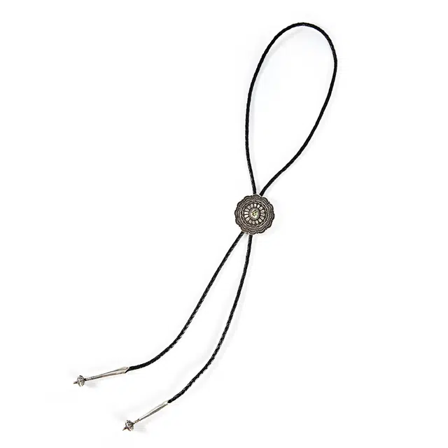 Hozho Concho Bolo Tie 925