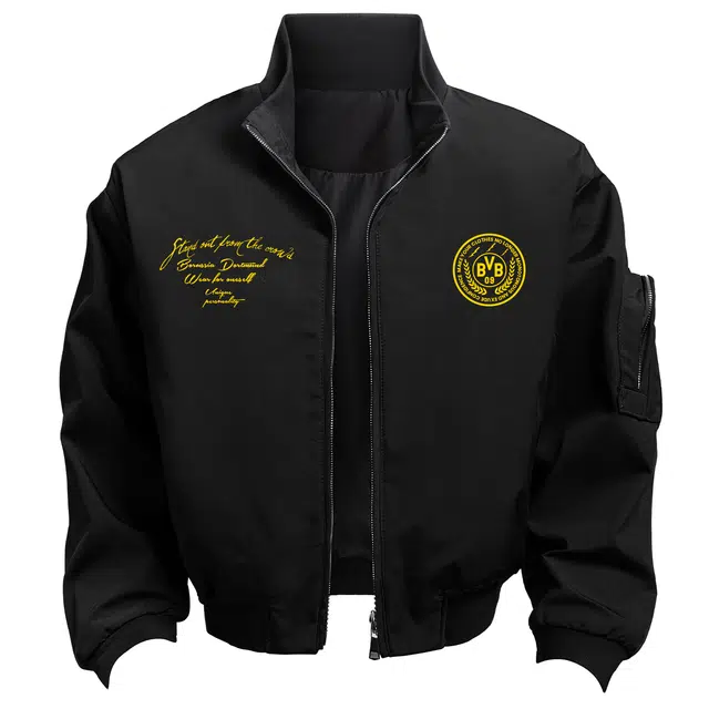 普鲁士多特蒙德 美式高街潮牌百搭舒适飞行员宽松上衣复古户外机能风外套休闲机车防风夹克 男女同款