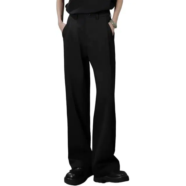 唐启 那不勒斯西裤垂坠感高级感直筒裤子高个子加长显腿长休闲西装裤 男女同款