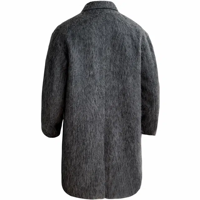 稻草人 美式复古英伦风双排扣简约基础款直筒外套潮流韩系高级感痞帅中长款大衣 男女同款