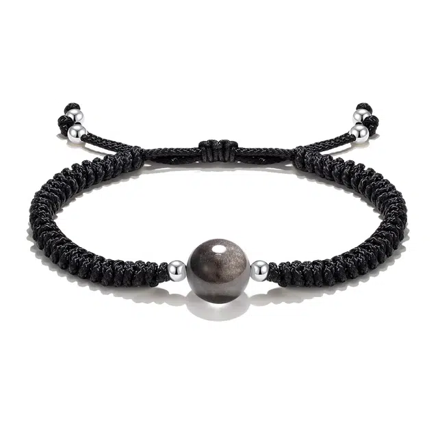 【普陀山官方已过香】 普陀山文创 水逆退散新中式国潮简约百搭时来运转诸事顺遂#好运 黑曜石 手绳 男女同款情侣款