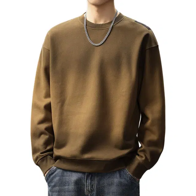 贵色 美式复古重磅潮牌痞帅宽松休闲长袖卫衣 男女同款