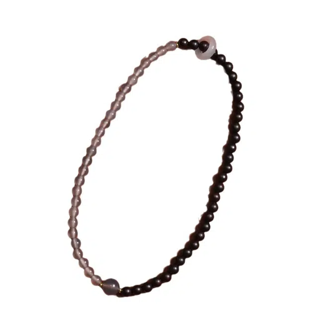 舞依翡 新中式双层扶摇不规则中国平安小众设计高级感复古叠戴 紫檀属 手串 女款