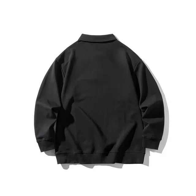 独驰 美式复古重磅秋季设计感肌理感宽松男上衣卫衣 男女同款