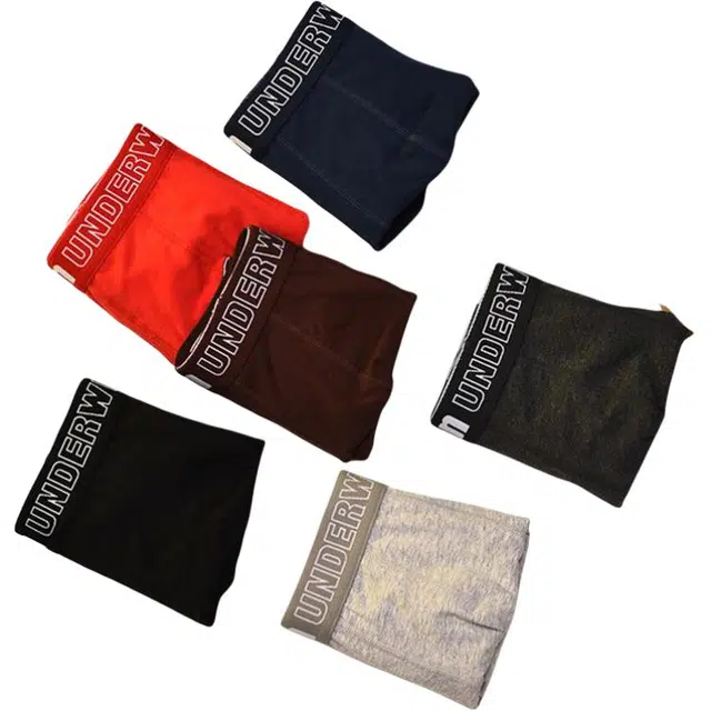 潞优野 精致高端品质纯棉中腰四角裤短裤舒适透气高弹男生底裤头礼盒装平角内裤 男款