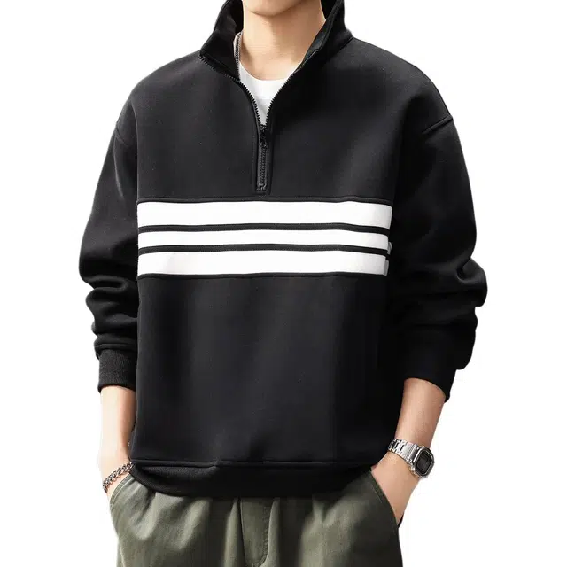 贵色 美式高端设计感城市机能风三条杆重磅潮流宽松上衣卫衣 男女同款