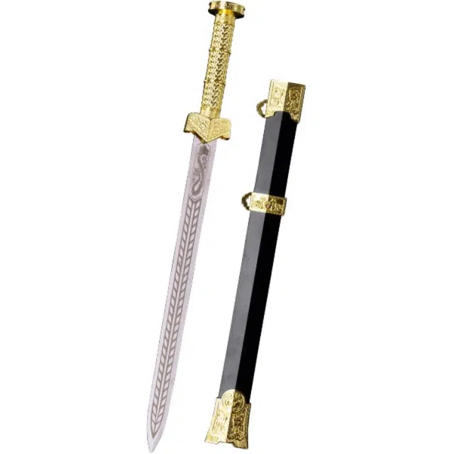 天字号 秦王短剑 外鞘手柄剑身小刀剑 其他静态模型