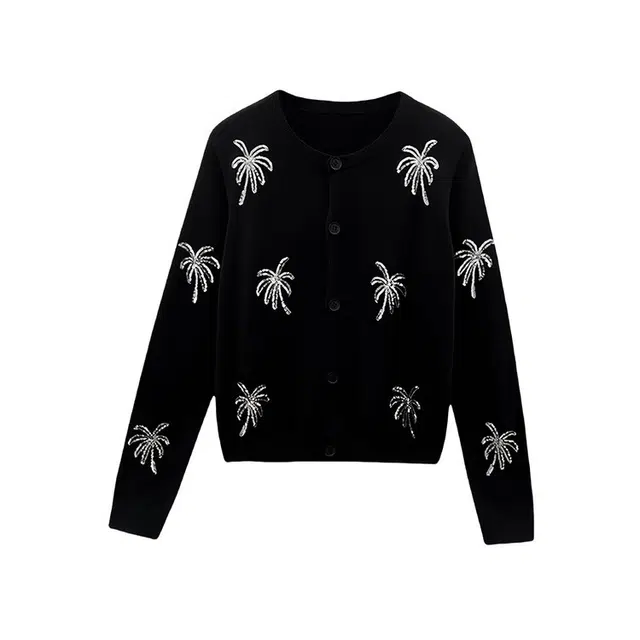 怪力萝莉 轻奢重工慵懒风长袖上衣外搭针织衫 女款