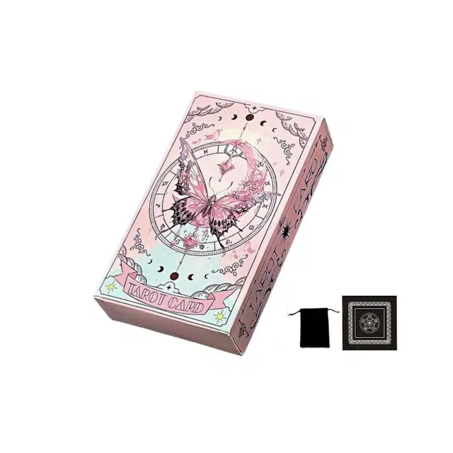 皮皮豆 经典韦斯特蝴蝶塔罗牌 自带牌意  高颜值金字塔新手初学者入门卡牌 其他桌游