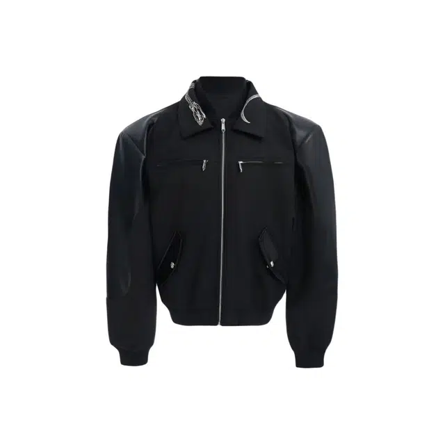 艾梵斯贝 美式复古工装潮流蛇纹印花拼接街头通勤百搭宽松休闲夹克外套 男女同款