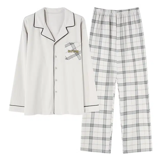 顶瓜瓜 夏季男舒适亲肤透气面料家居服睡衣套装 男款