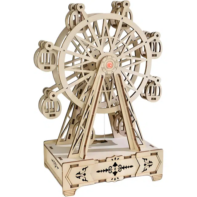 半粒 摩天轮木质八音盒 其他拼装模型