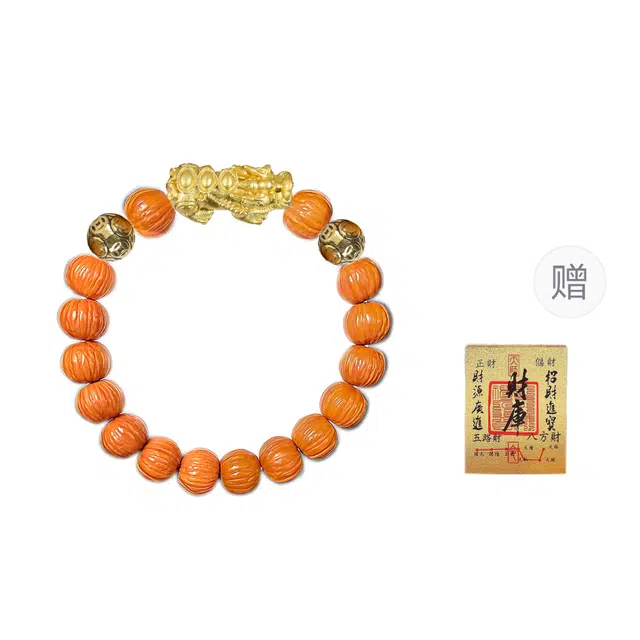 絮物 小众复古设计 国潮新中式 轻奢高级感  招财进宝#好运 猴头核桃 手串 男女同款情侣款