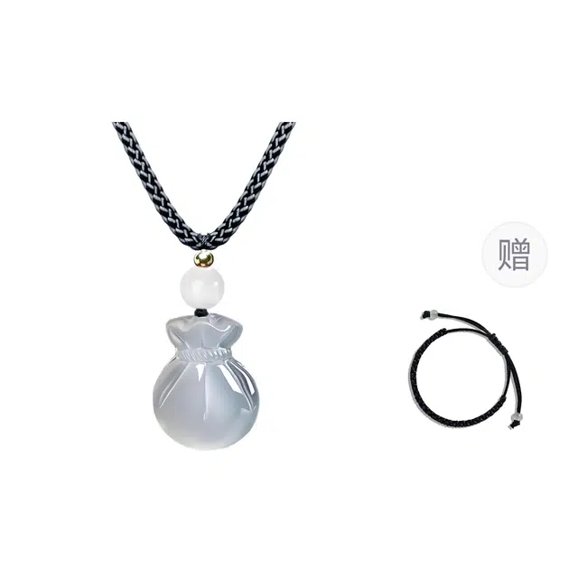 絮物 国潮新中式简约设计极简百搭时尚可爱创意轻奢高级感出街吸睛神器仙女必备#好运 白玉菩提 项链 男女同款情侣款