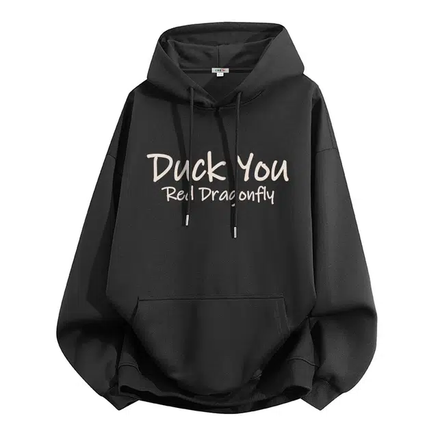 红蜻蜓 美式潮牌高街复古设计感卡通数字字母印花宽松百搭舒适防风保暖休闲棒球服外套卫衣 男女同款