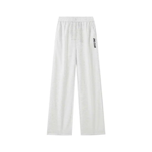 梓润格 冰感索罗娜纯色卫裤凉爽垂感宽松舒适亲肤柔软透气百搭显高显瘦直筒休闲裤 男女同款