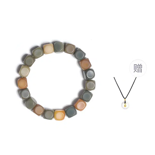 絮物 国潮新中式招财纳福轻奢高级感文玩盘玩诸事顺遂学生党必备平价#好运 白玉菩提 手串 男女同款情侣款