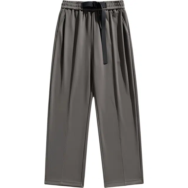 稻草人 春秋季美式高街潮牌设计感痞帅工装裤男生简约户外运动宽松直筒阔腿长裤休闲裤 男女同款