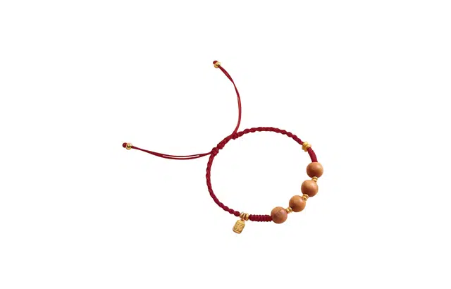 迎百宝 时来运转 转运圆珠 平安顺遂 编织上岸  国潮小众设计 诸事顺利  好运旺事业 学业 本命年 财运 桃木 手绳 男女同款情侣款