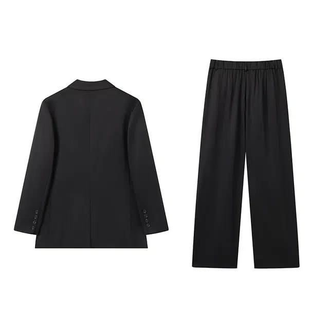 古莲菲 高级感休闲西服外套阔腿裤西装套装 女款